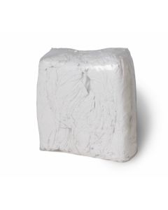 Vita lakanstrasor 100% bomull, 10kg/frp